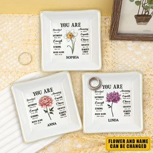 You Are Beautiful Victorious Women - Personalized Jewelry Dish