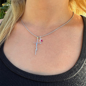 KISSFAITH-Personalized Faith Cross Necklace For Women