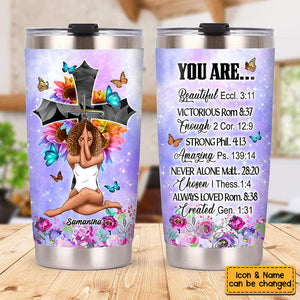 Faith Bible Emergency Number Christian Gifts For Daughter Steel Tumbler