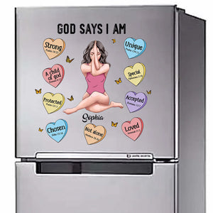 Personalized Affirmations God Says I Am Sticker