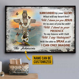 Personalized Christian Cross I Can Only Imagine Custom Poster