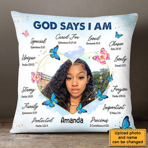 Personalized God Says I Am Pillowcase