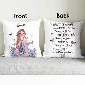 Personalized Girl Pillowcase - Always Remember You Are Braver Than You Believe