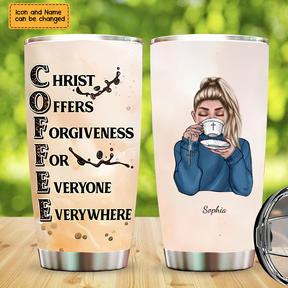 Coffee Faith Personalized Tumbler