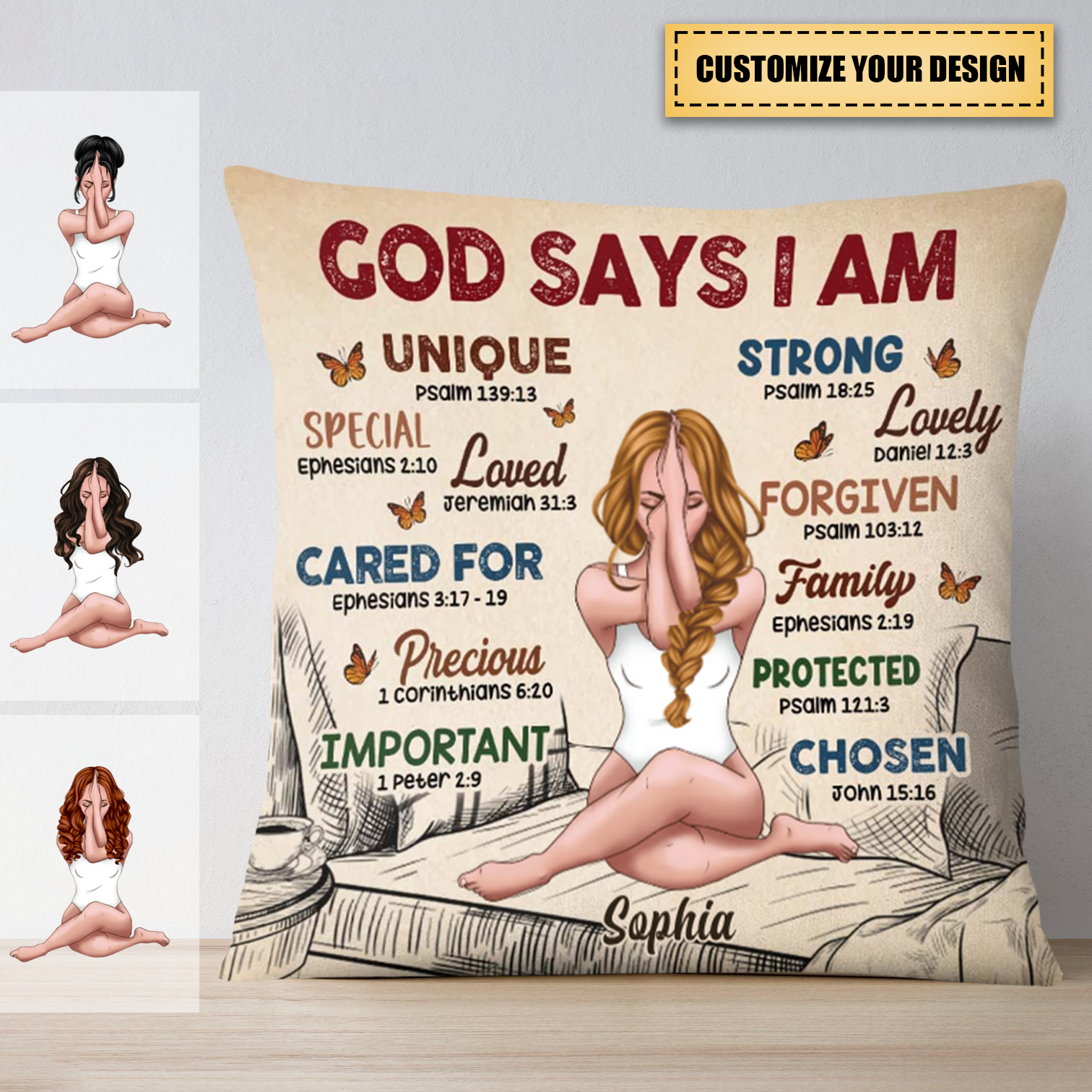 Gift For Daughter God Says I Am Pillowcase