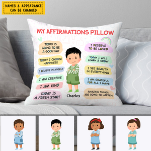 Gift For Grandkids - Personalized Daily Affirmation Pillowcase