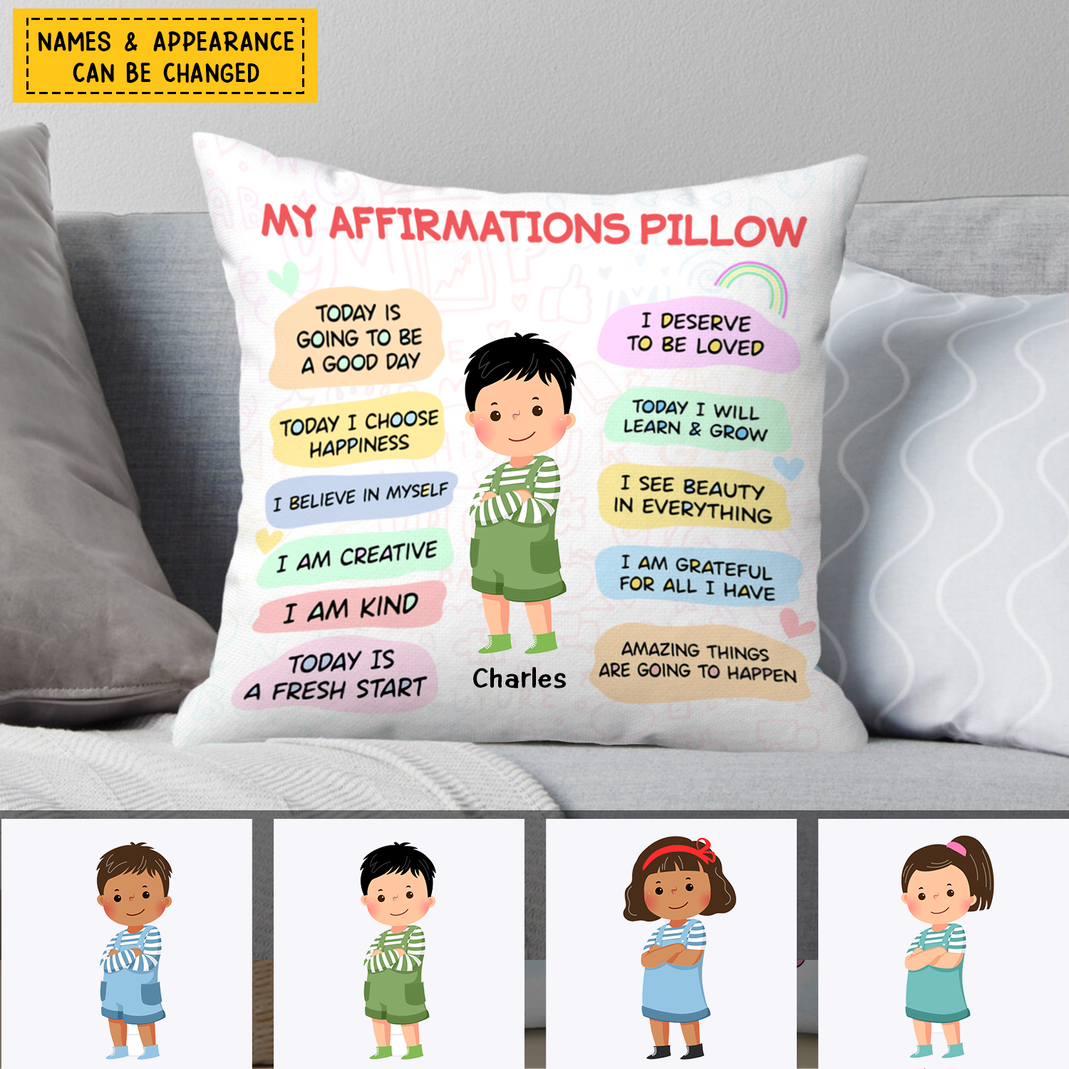 Gift for Son Daughter Daily Affirmations Pillow - newsvips