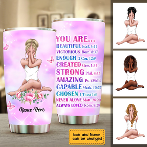 You Are Beautiful - Personalized Steel Tumbler