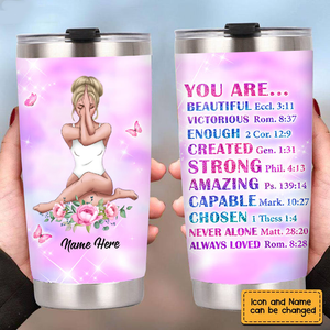 You Are Beautiful - Personalized Steel Tumbler