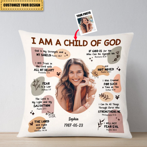 Gift For Christian Daughter Child Of God Pillowcase