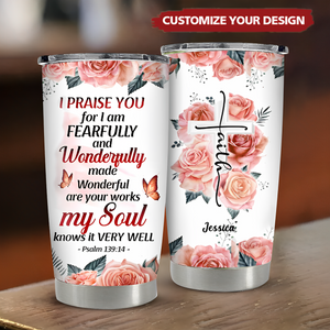 Christian Bible Verse You Are Religious Inspirational Personalized Tumbler