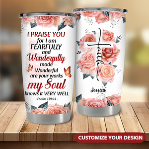 Christian Bible Verse You Are Religious Inspirational Personalized Tumbler