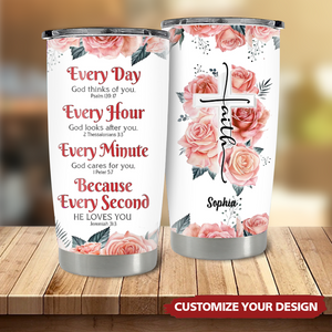 Personalized Christian Tumbler- A religious gift for Women Of Faith