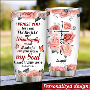 Christian Bible Verse You Are Religious Inspirational Personalized Tumbler