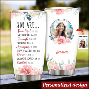 Personalized Christian Bible Verse You Are Religious Inspirational Custom Tumbler Gifts