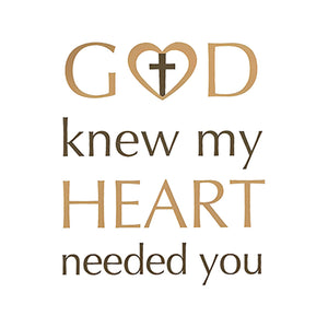 KISSFAITH-God Knew My Heart Needed You Cross Ring