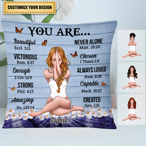 Daughter Bible Verses God Says You Are Pillowcase