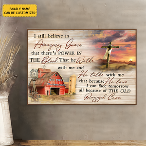 Jesus Canvas- I Still Believe in Amazing Grace
