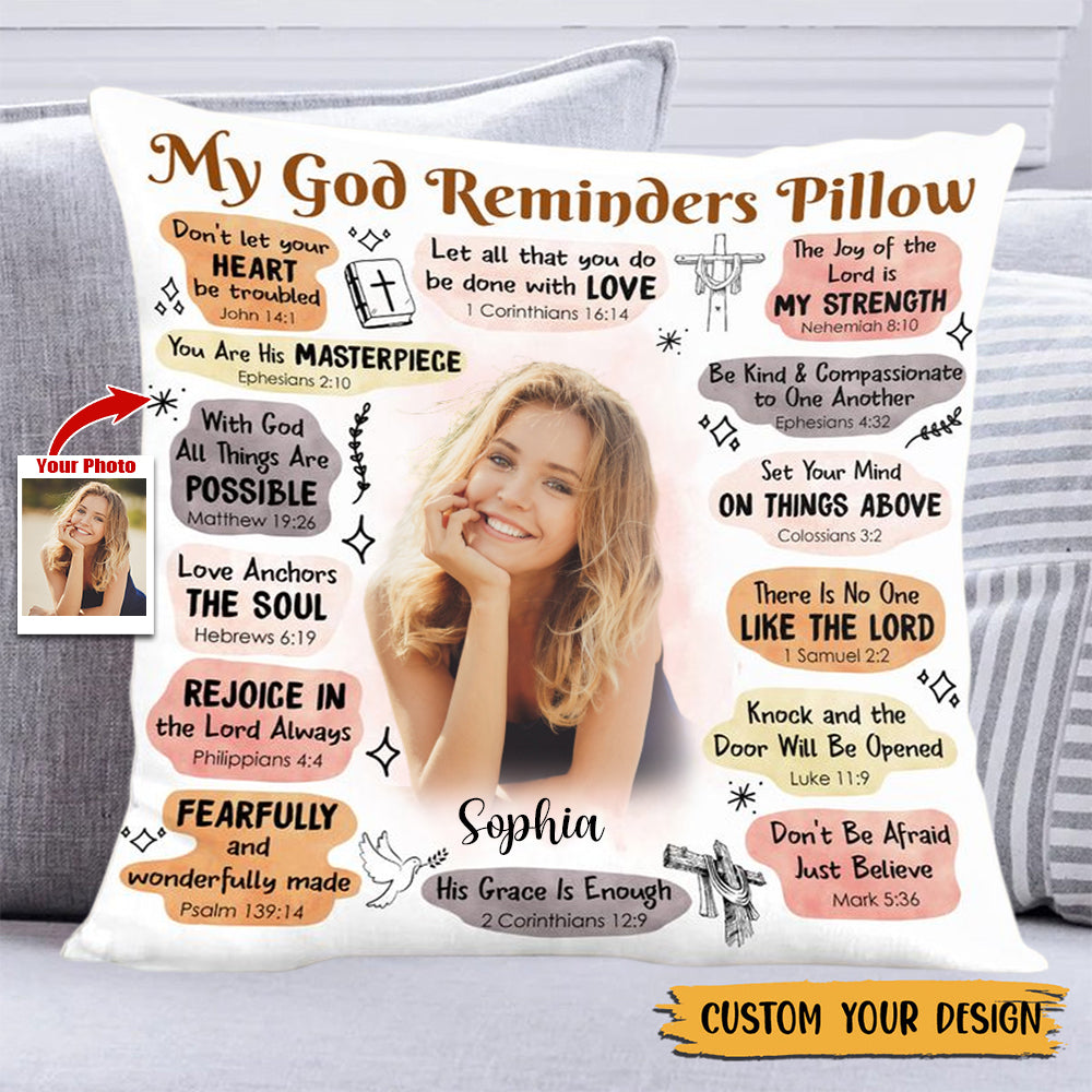 My God Reminders - Personalized Pillowcase