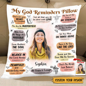 My God Reminders - Personalized Pillowcase