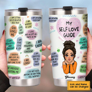 My Self Love Guide - Personalized Steel Tumbler