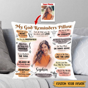 My God Reminders - Personalized Pillowcase