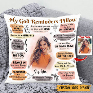 My God Reminders - Personalized Pillowcase