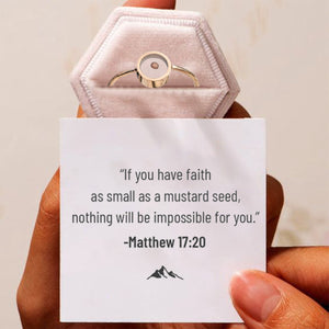 KISSFAITH-Mustard Seed Faith Ring, Matthew 17:20