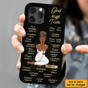 Gift For Daughter God Says I Am Bible Verses Phone Case