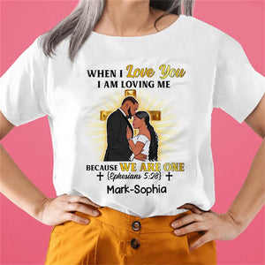 When I Love You Couple Christian T Shirt