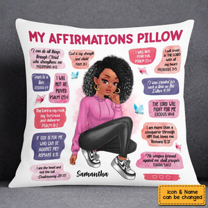 Personalized Christian Affirmations Pillow