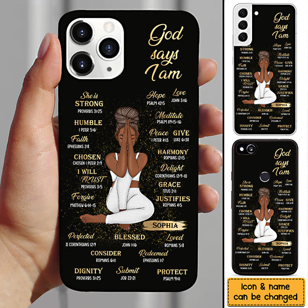 Gift For Daughter God Says I Am Bible Verses Phone Case