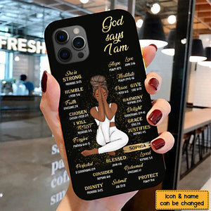 Gift For Daughter God Says I Am Bible Verses Phone Case