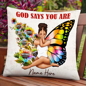 Personalized BWA Girl God Says Pillow