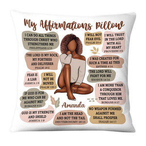 KISSFAITH-Christian Affirmation Personalized Pillow Case